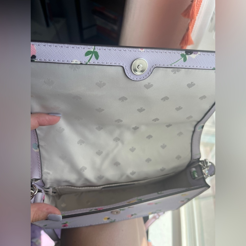 Kate Spade Purple Crossbody Bag with Floral Design - Picture 4 of 5